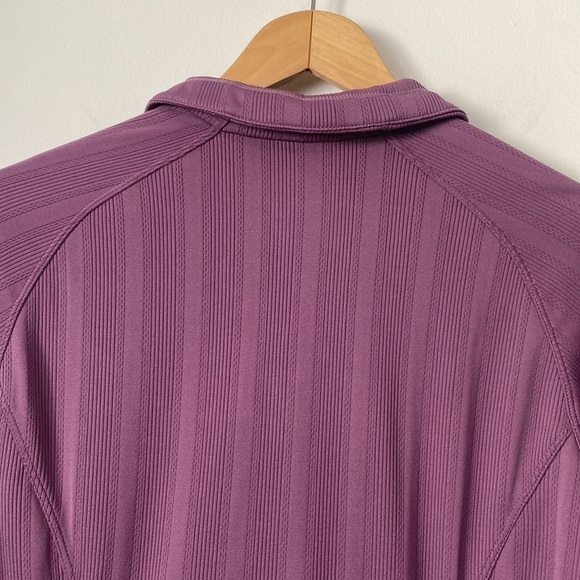 Merrell opti wick 1/4 zip Purple Ribbed Fitted long sleeve shirt size medium - Picture 6 of 10